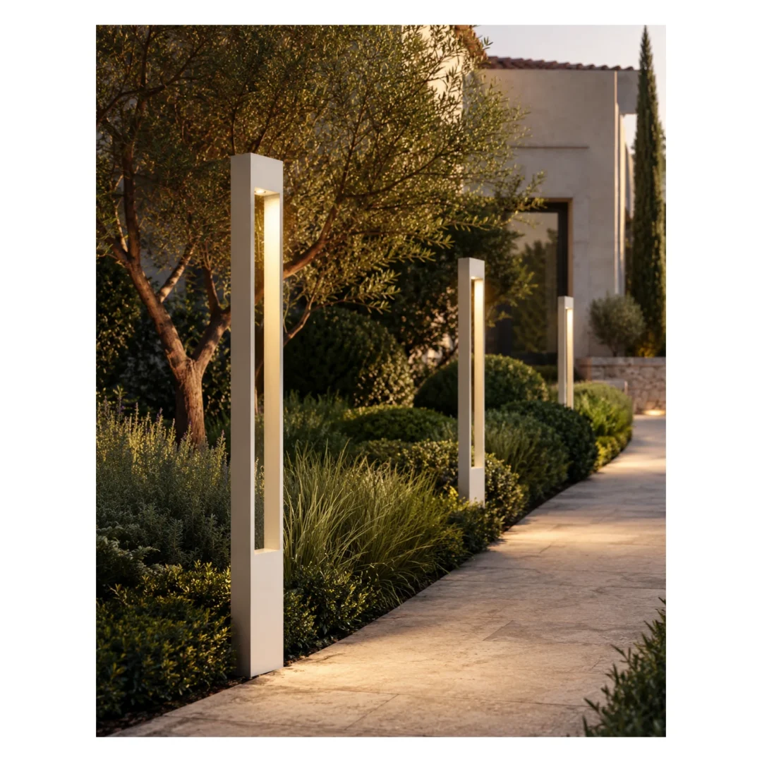 Pisa urban lighting pole ART-1914 in garden path lighting application