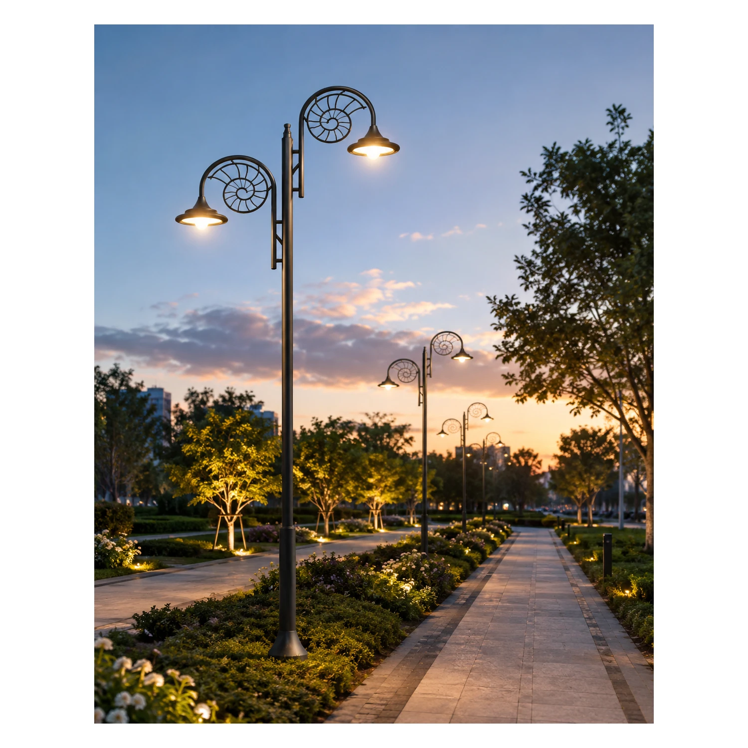 Vintage-classic-dual-urban-lighting-pole-art-1901-application-area