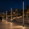 Kyaneai urban lighting pole ART-1359 in urban pedestrian promenade lighting application