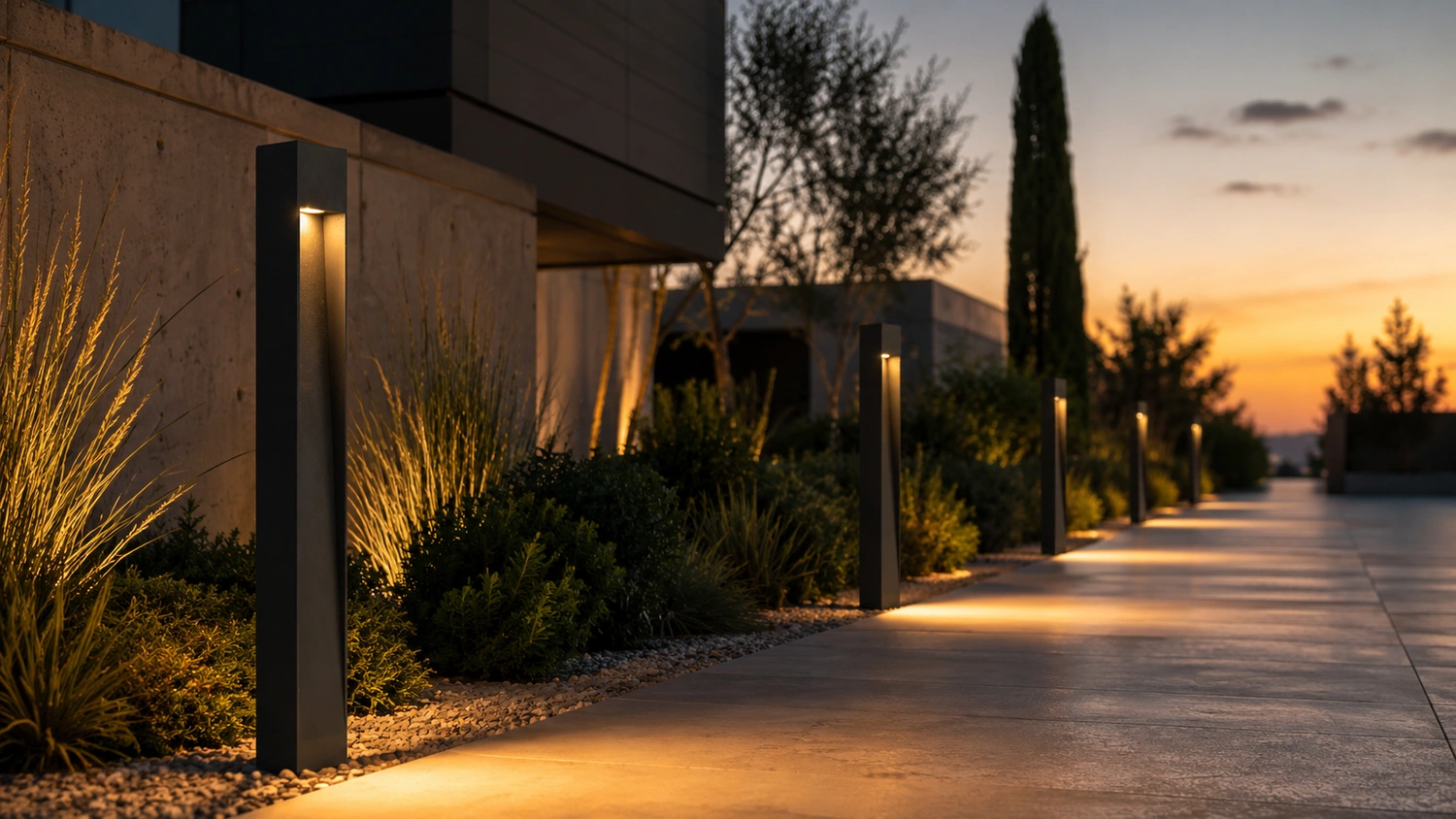 Artay Milet bollard light ART-1500 installed on site