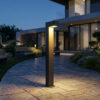 Modern Decorative Urban Bollard Saturn F Bollard Light - ART 1908, L-shaped modern LED garden light, made in Turkey, IP66 waterproof pathway lighting