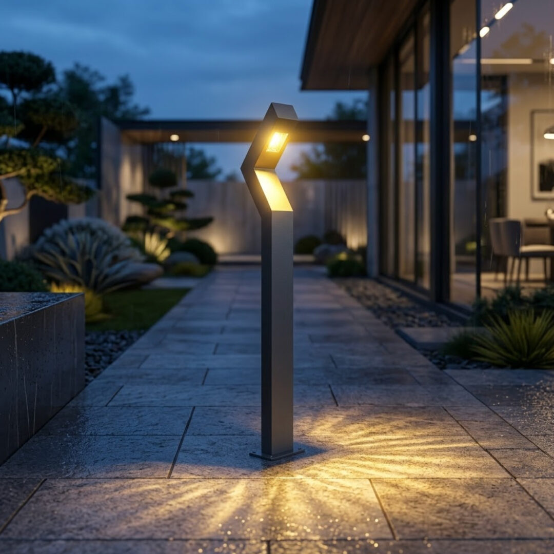 Modern Decorative Urban Bollard Saturn Z Bollard Light - ART 1909, circular Z-series LED garden light, architectural outdoor lighting made in Turkey, IP66