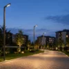 Mylasa urban lighting pole ART-1310 in residential complex driveway lighting application