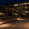 Phaselis bollard light ART 1542 — Artay aluminium LED bollard, installed on site