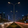 Selge urban lighting pole ART-1318 in divided main avenue lighting application