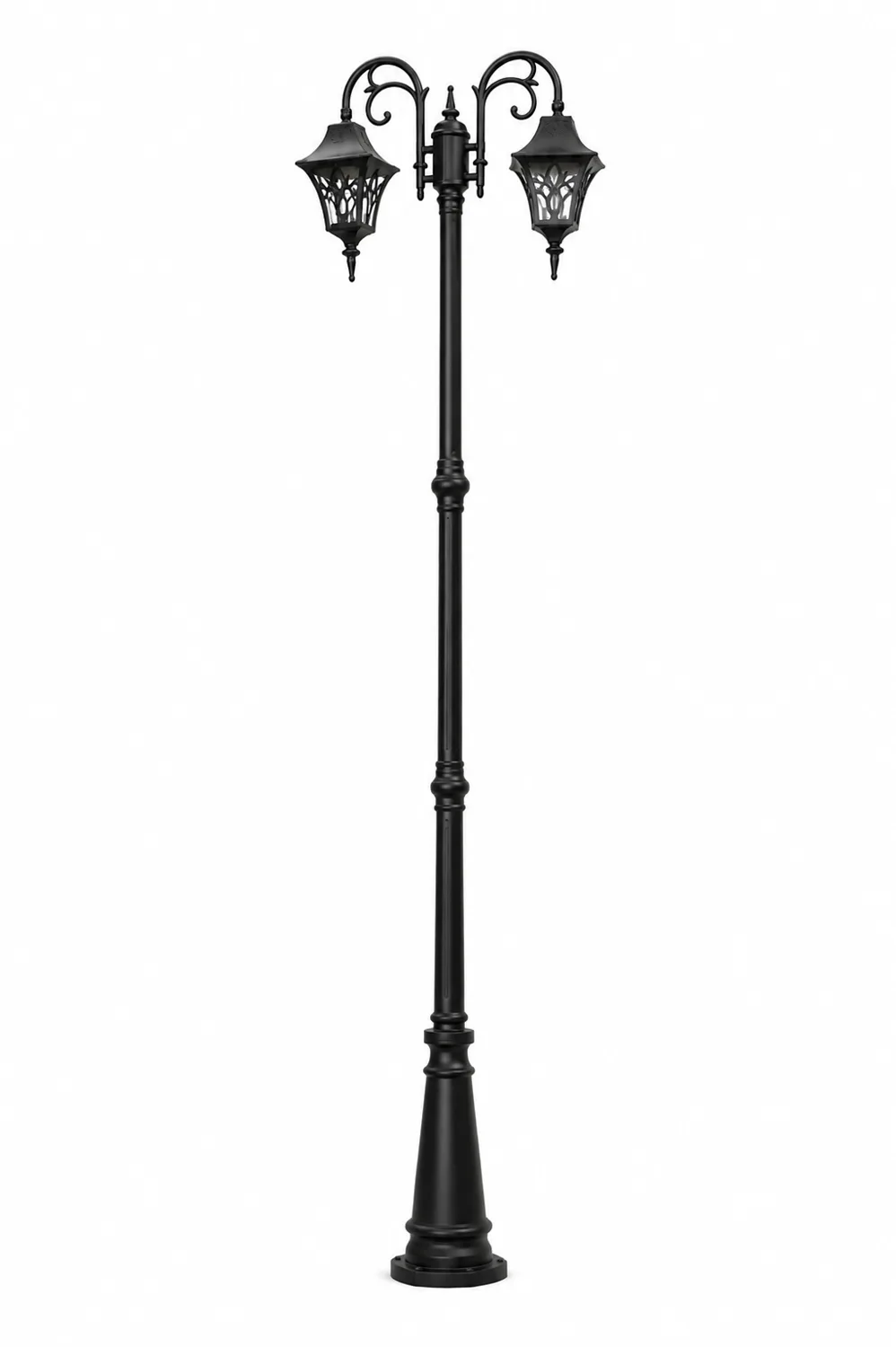 Vintage Classic Dual modern decorative urban lighting pole ART-1314